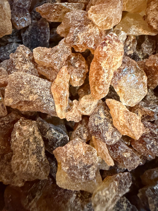 Raw Rock Sugar Crystals